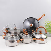 Nonstick Stainless Steel Cookware Set